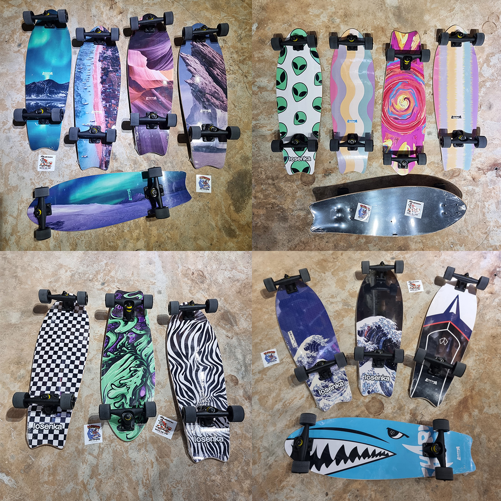 0201 Surf skate บอร์ด32นิ้ว สูงไม่เกิน160-170cm เลี้ยว40องศา พร้อมเล่น