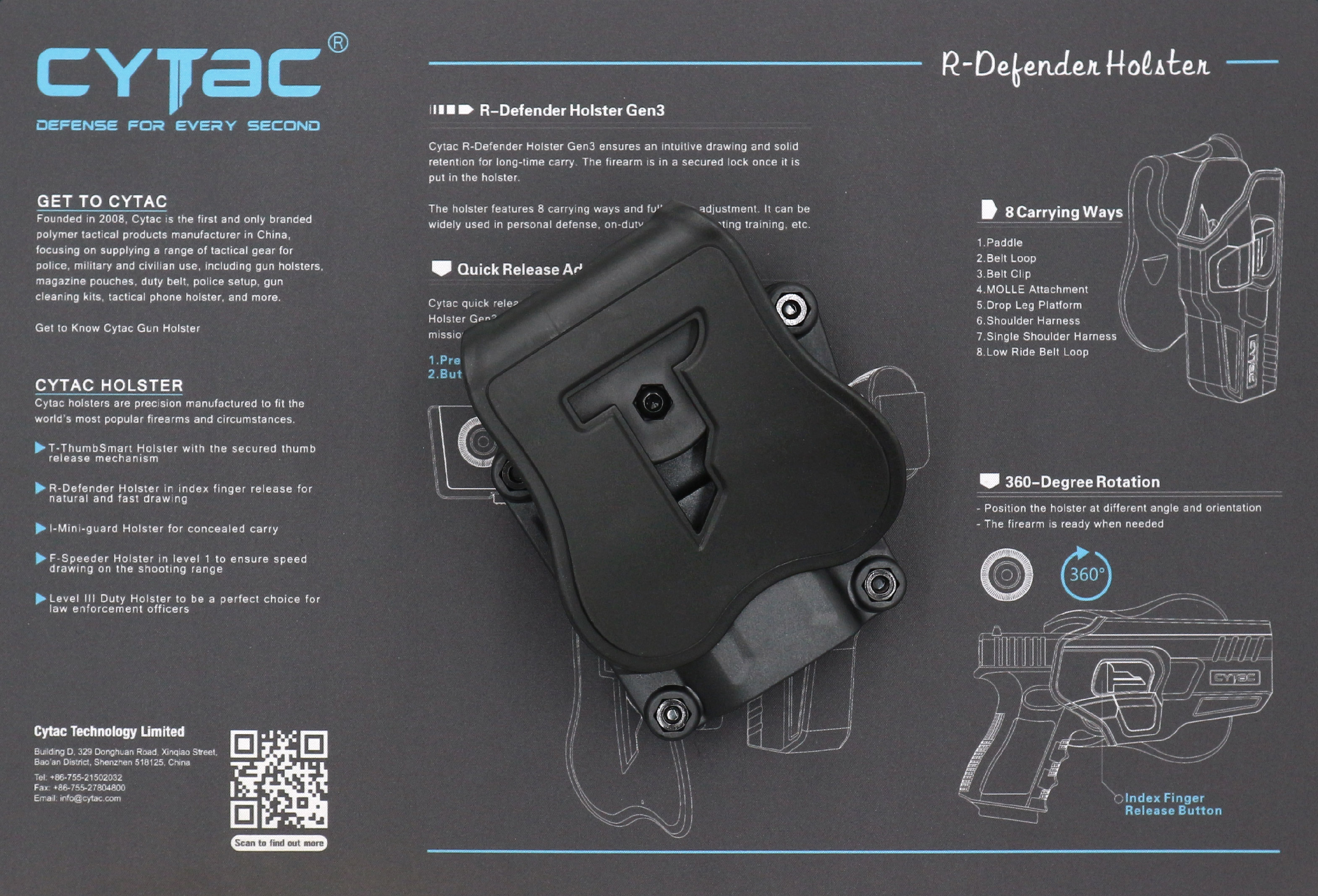 Cytac Mega-Fit Holster (K0550)