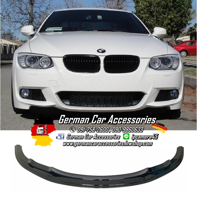 Front Lip พลาสติกสีดำเงา R BMW E92,E93 M-Sport LCI
