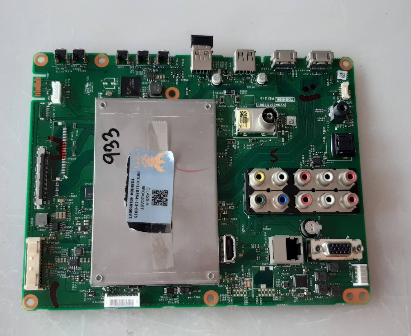 อันที่ 933 TOSHIBA 40L5550VT ซีสเตร็ม V28A00157801 ดีเทสแล้ว