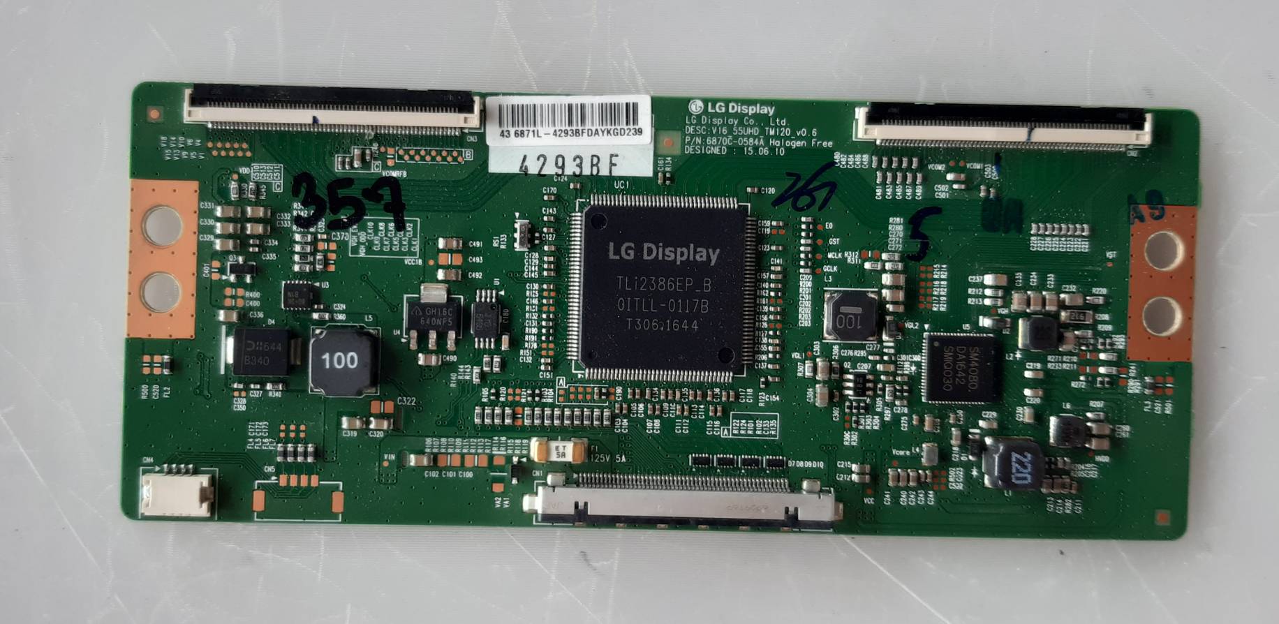อันที่ 357 TCL 43P2US ทีคอน 6870C-0584A ดีเทสแล้ว 650 บาท