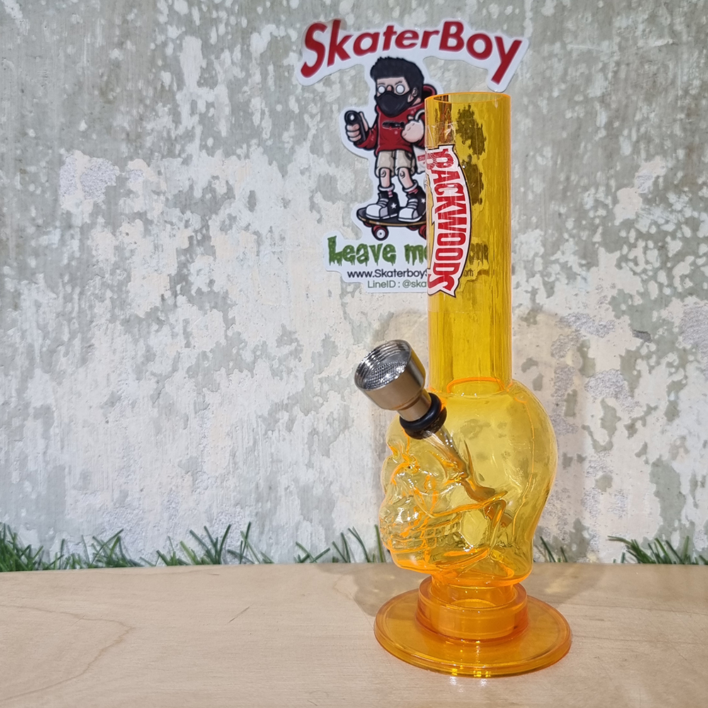 [1004] ท่ออเนกประสงค์ ขนาดพกพา สูง6นิ้ว ลายหัวกระโหลก พร้อมตะแกรงกรอง