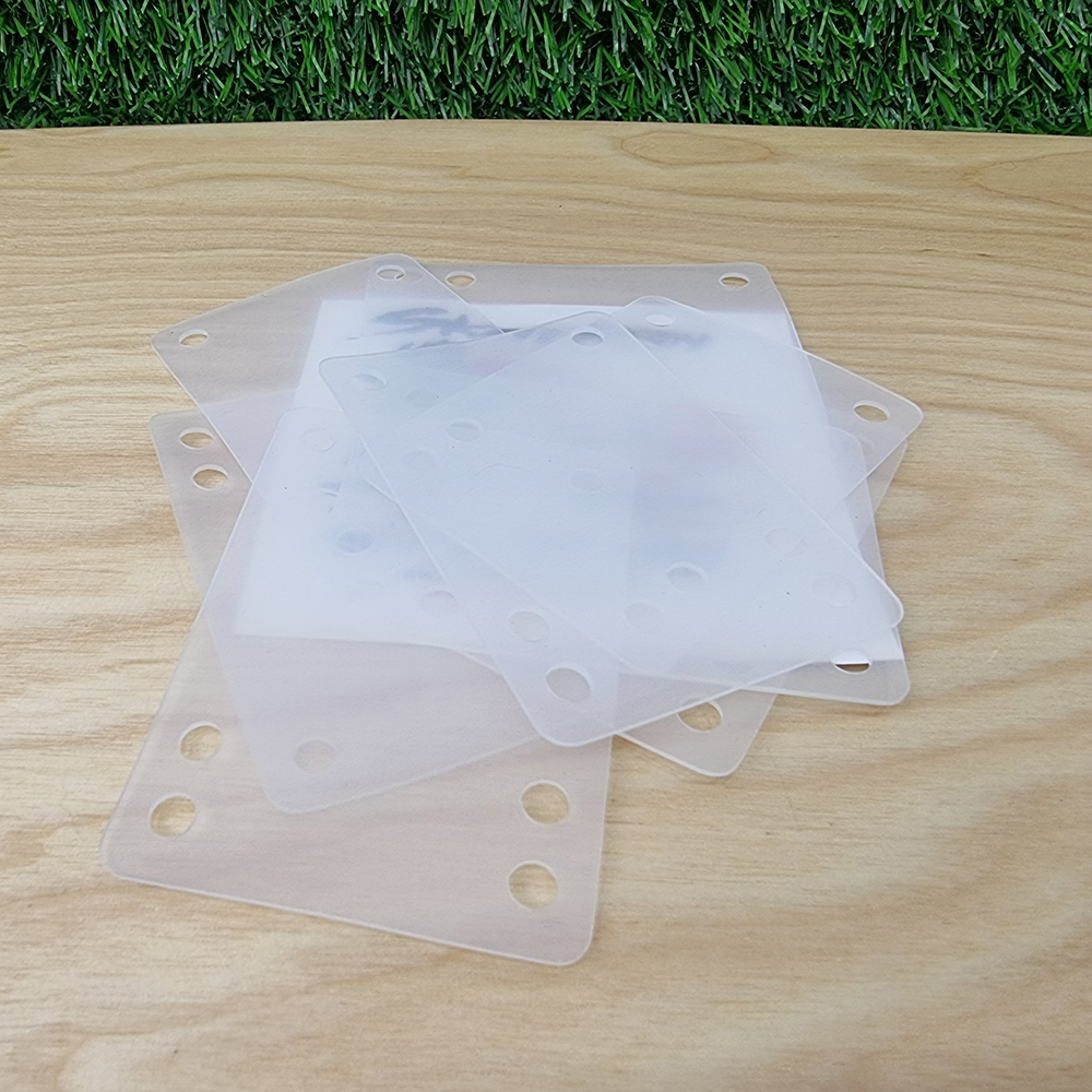 [0311] ซิลิโคน รองทรัคสเก็ตบอร์ด 1-3mm ขาดความสูงอีกนิด สีขาวขุ่น silicone rubber