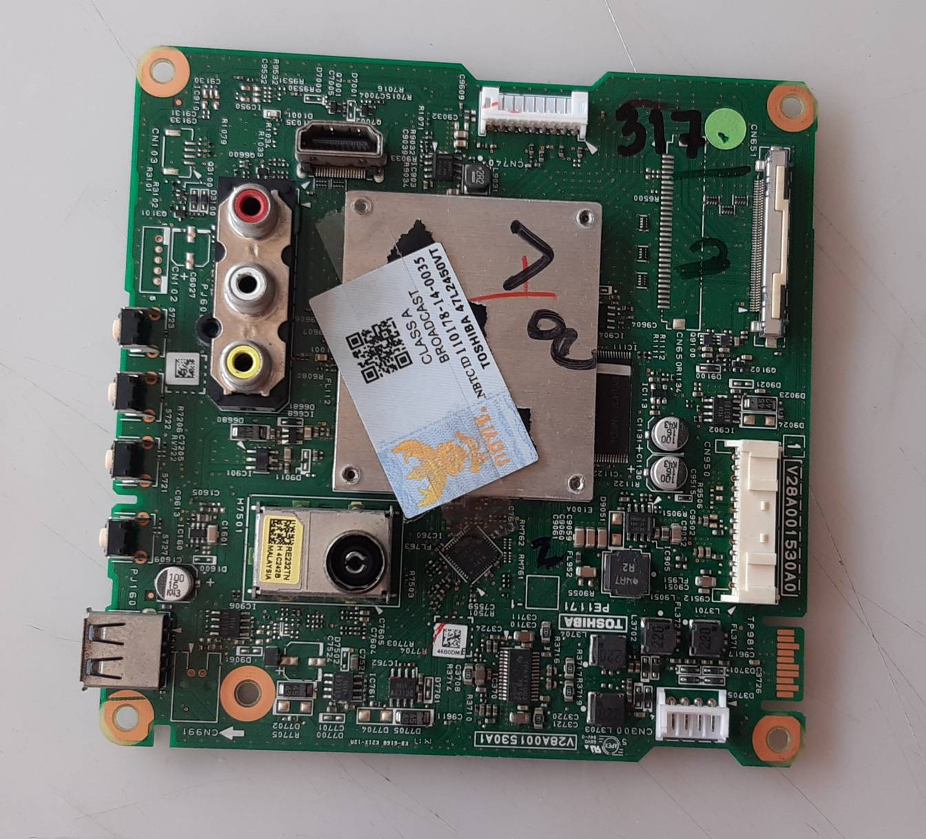อันที่ 317 TOSHIBA 47L2450VT ซีสเตร็ม V28A001530A1 ดีเทสแล้ว