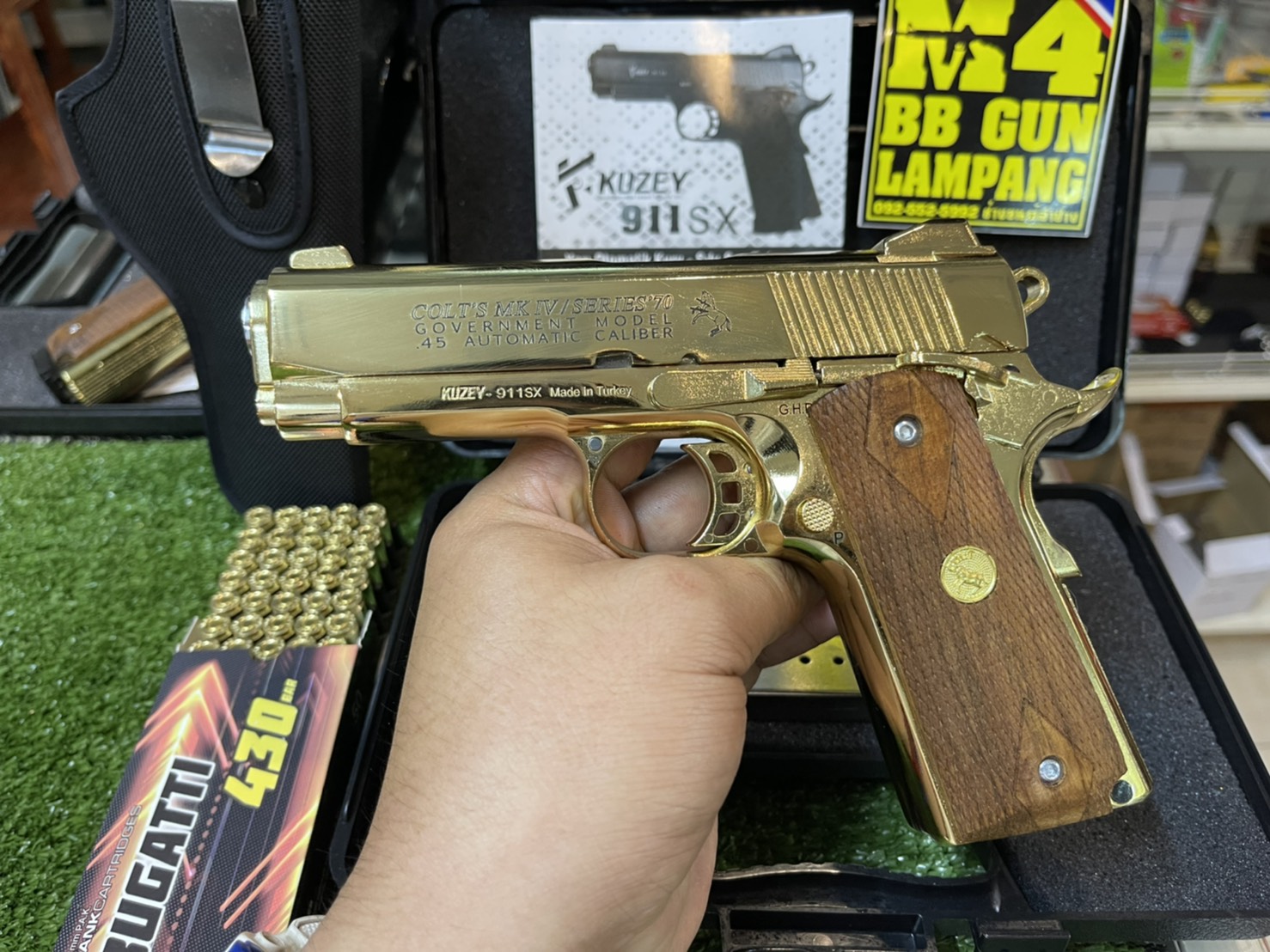 KUZEY M1911 ลาย Series 70 ลำกล้อง 4" ทอง