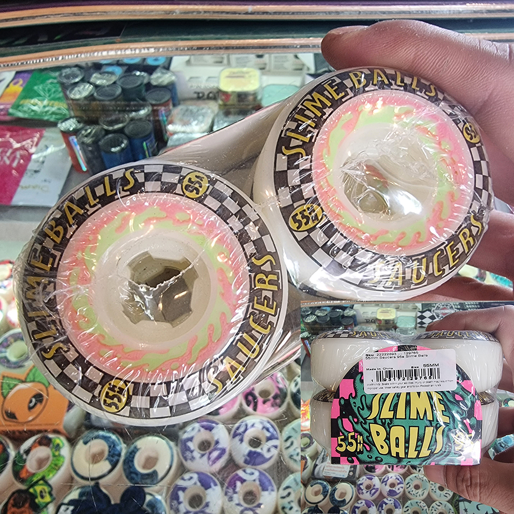 [0315] ล้อสเก็ตบอร์ด Slime Balls ขนาด 54-57mm แข็ง 95-99A แนว Street, Park, street surf