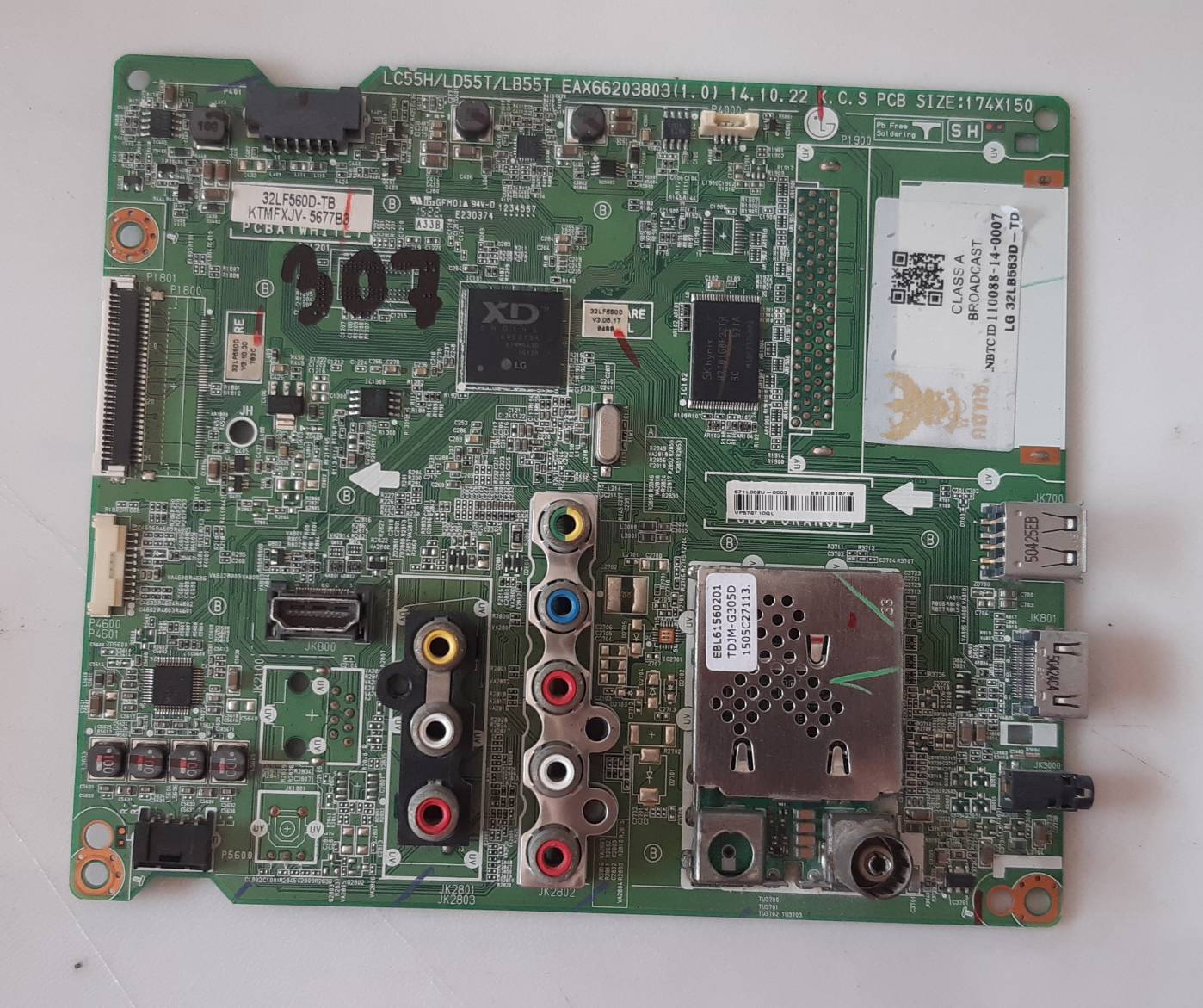 อันที่ 307 LG 32LB563D ซีสเตร็ม EAX66203803 1.0 ดีเทสแล้ว