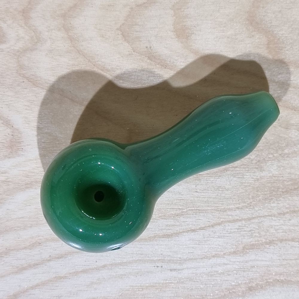 [1006] mini glass pipe พกพา ทรงอ้วน มีโบว ระบายความร้อยได้ดี