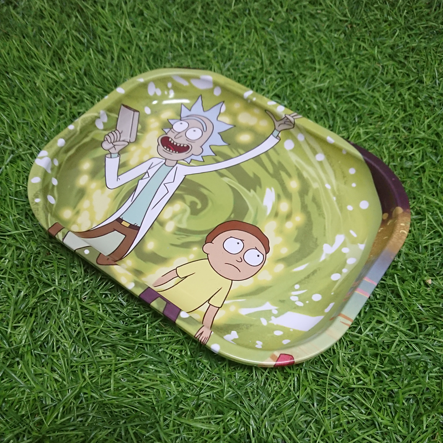 [1003] ถาดอเนกประสงค์ รองแก้ว ใส่ขนม ใส่ของ ขนาดเล็ก 14x18 cm สูง 1.5cm