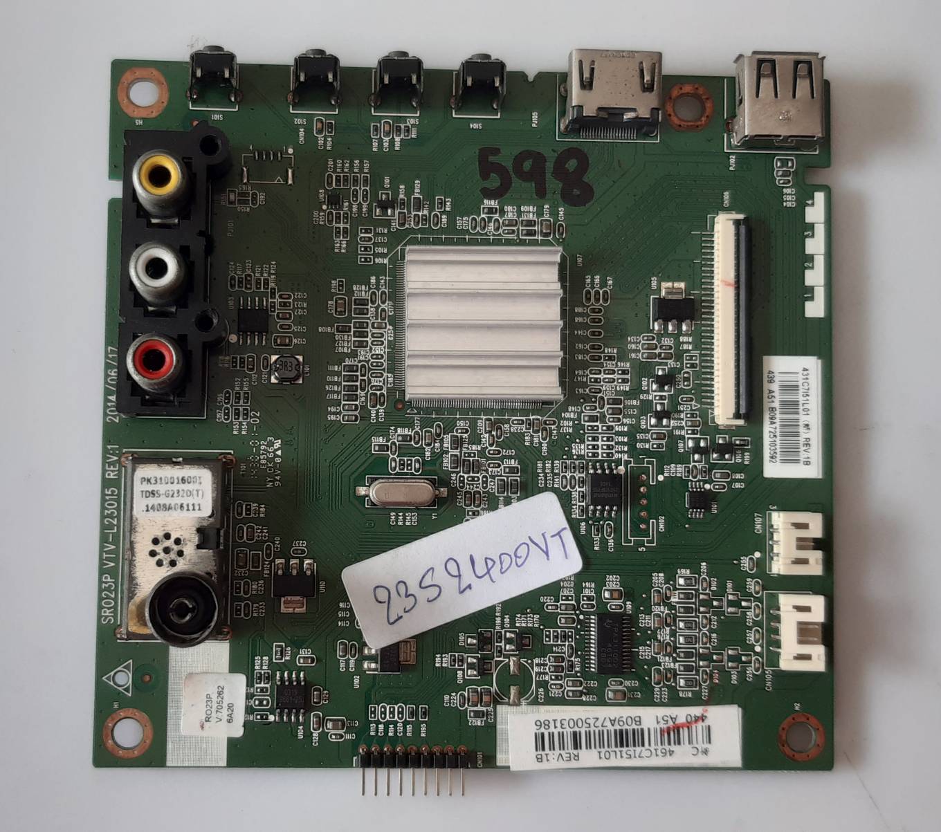 อันที่ 598 TOSHIBA 23S2400VT ซีสเตร็ม SR023P VTV-L23015 ดีเทสแล้ว