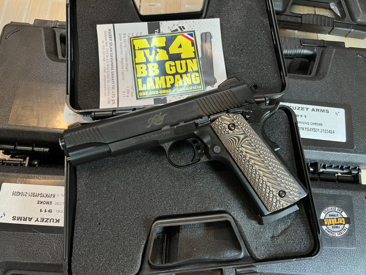 KUZEY M1911 ลาย KIMBER ลำกล้อง 5" สีดำ