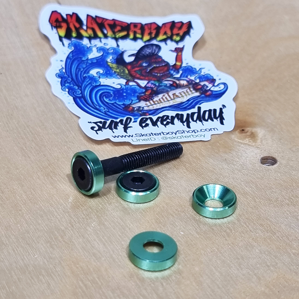 [0302] จานรองน็อตยึดทรัค สเก็ตบอร์ด กันน็อตจมกินบอร์ดไม้ ช้วยถนอมบอร์ด nut washer