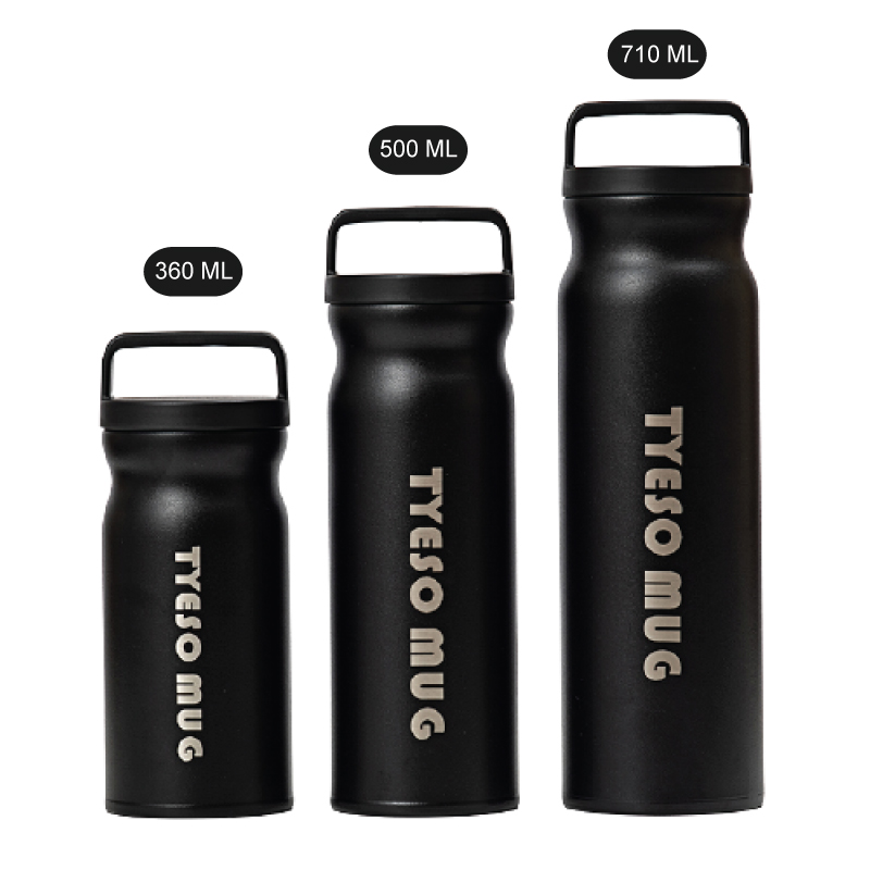 กระบอกน้ำสุญญากาศ มีหูถือ Tyeso 360, 500, 710 ml.