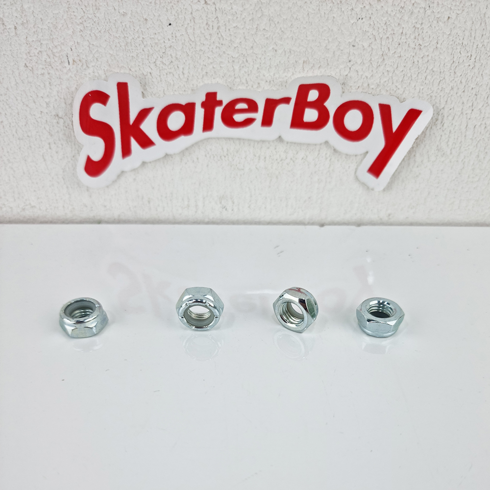 [0314] น็อตยึดล้อสเก็ตบอร์ดไว้กับทรัค สีเงิน สีดำ (มีราคาส่ง)