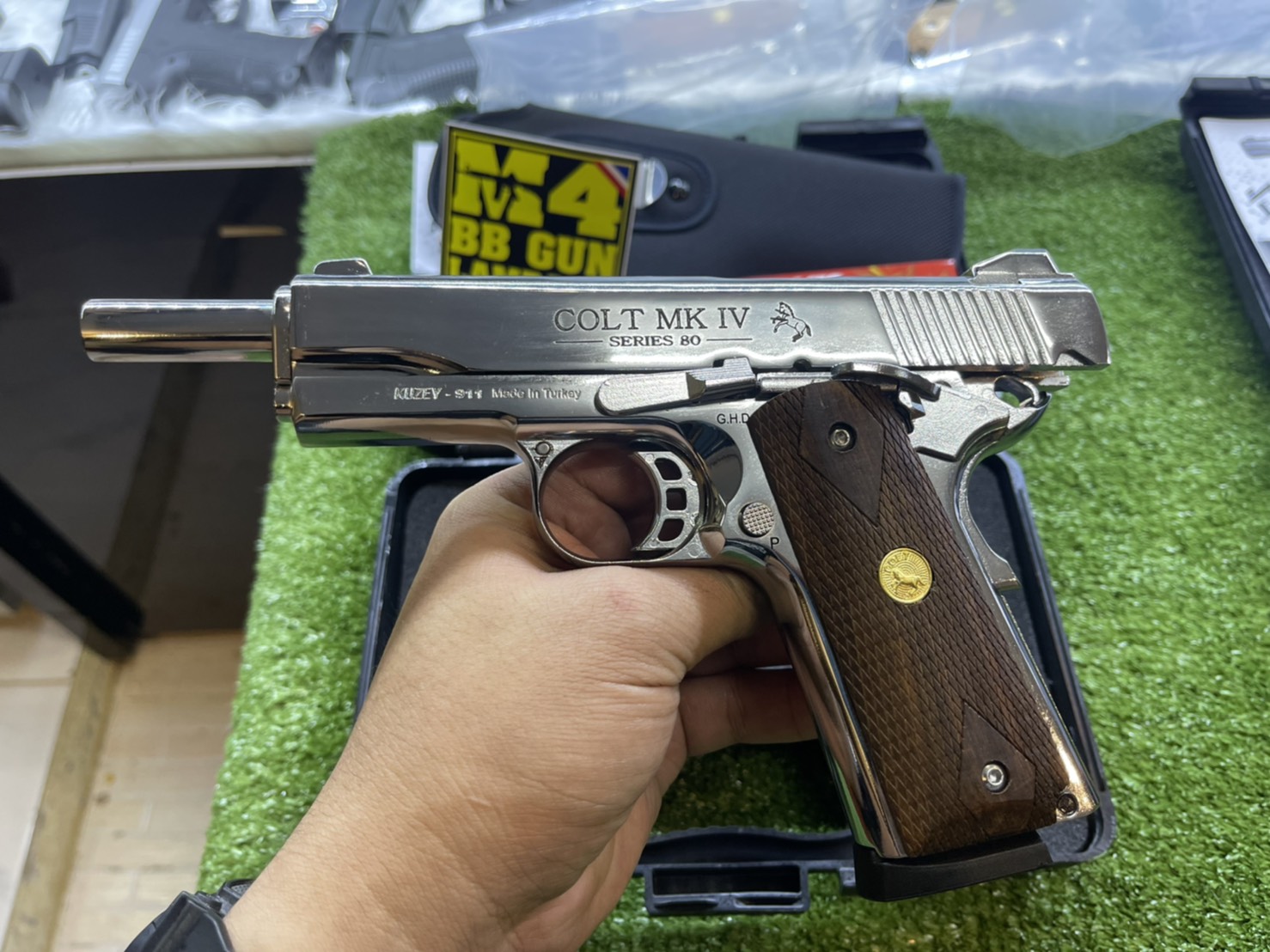 KUZEY M1911 ลาย Series 80 ลำกล้อง 5" เงินเงา