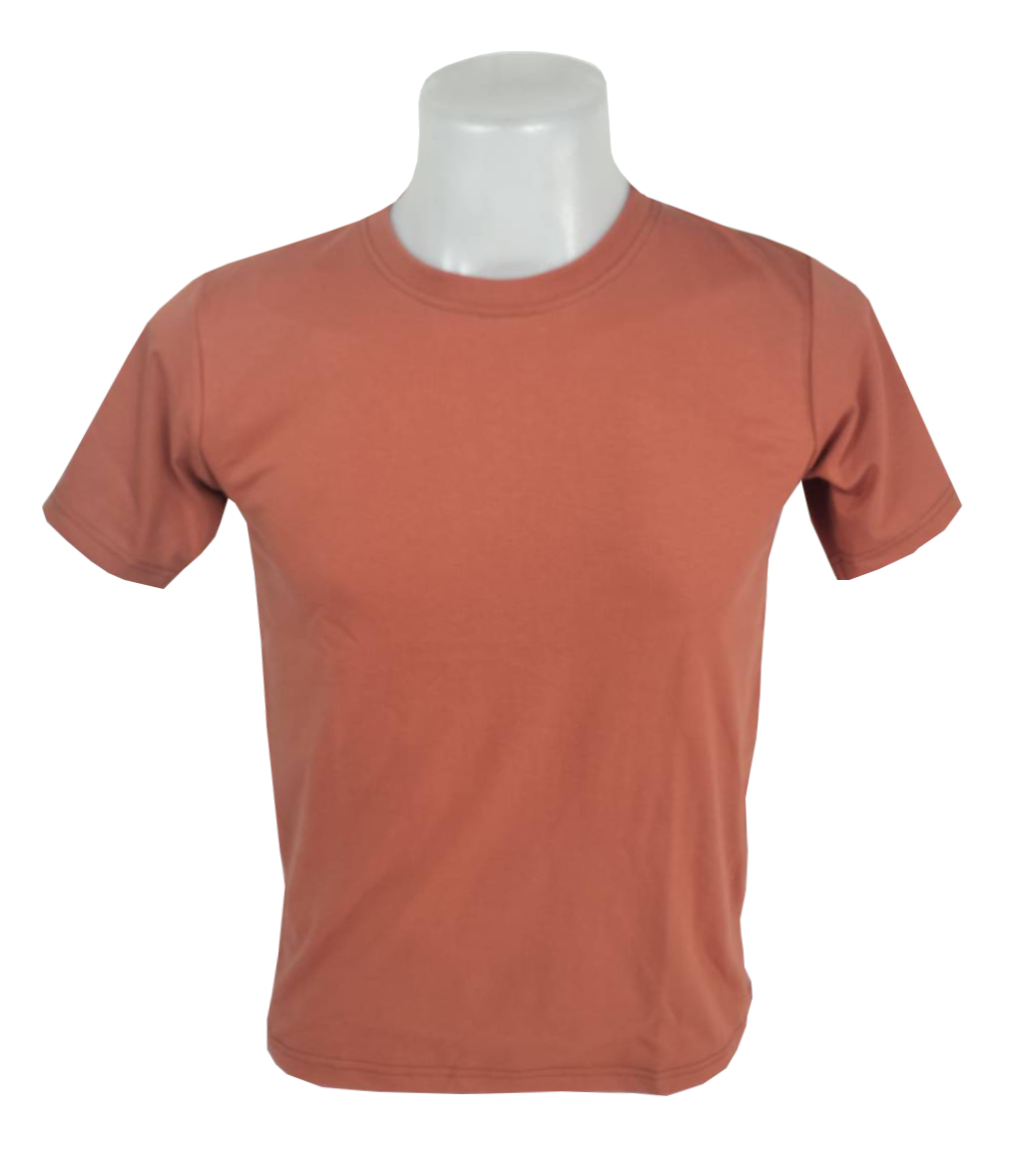 เสื้อยืด สีส้มอิฐ