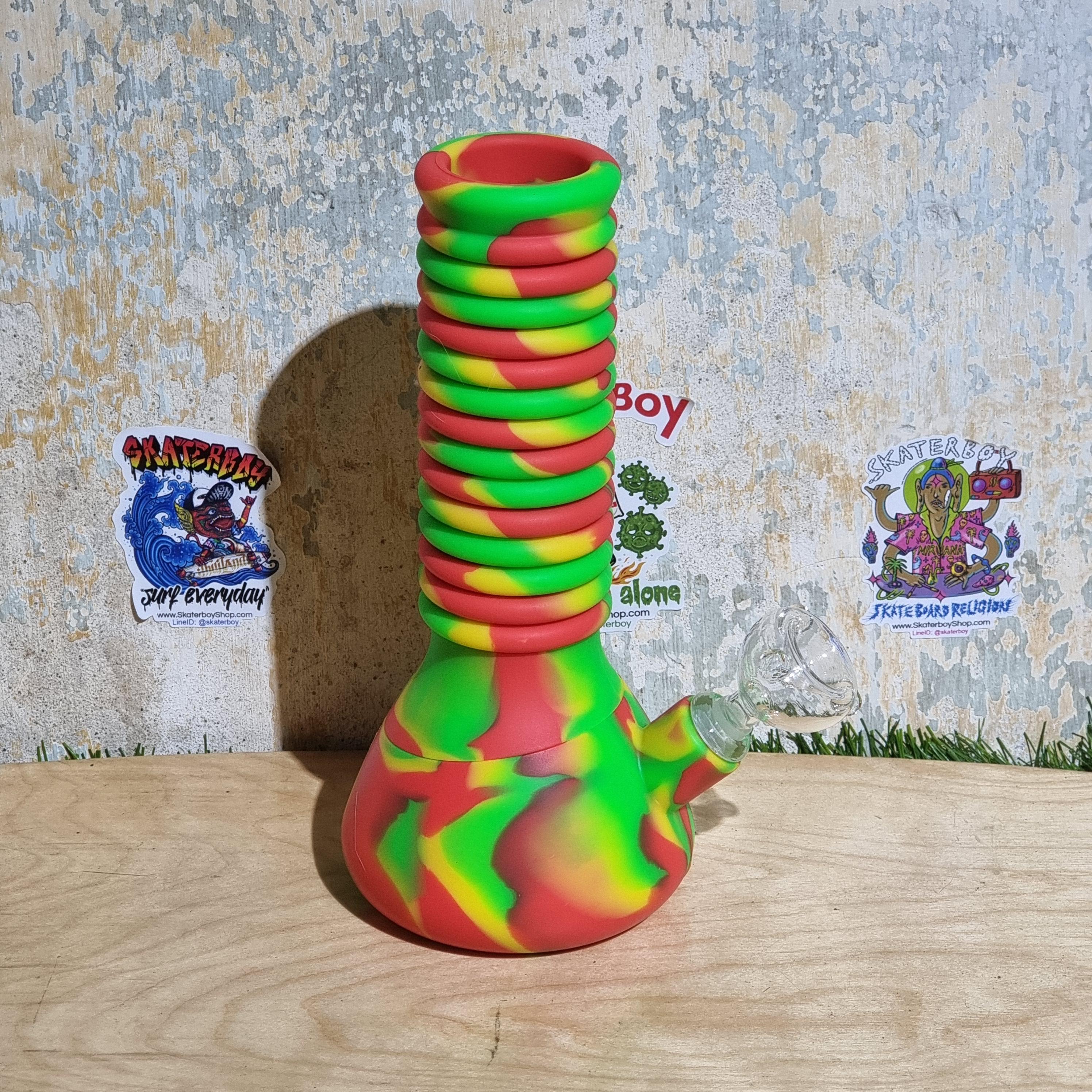 [1004] แจกัญ Silicone ยืดได้ ถอดล้างง่าย ไม่มีแตก พกพาสะดวก ข้อต่อ14mm