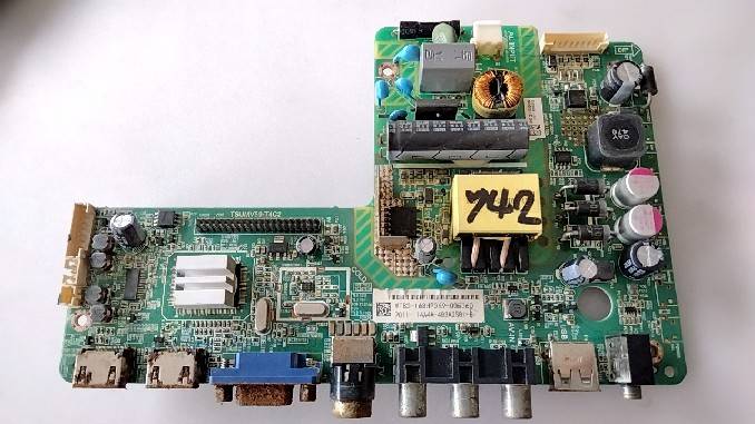 อันที่ 742 PHILIPS 32PHA4100S ซีสเตร็ม TSUMV59-T4C2 ดีจอแตก