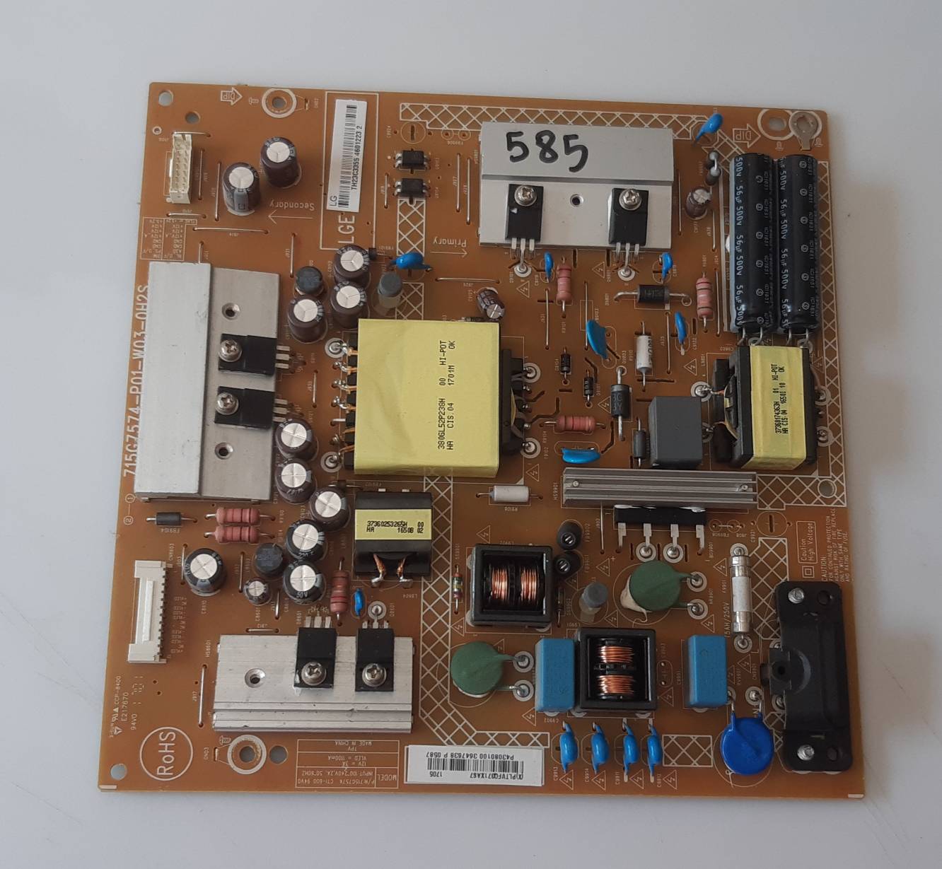 อันที่ 585 LG 43LH500T ซัฟฟลาย 715G7574-P01-W03-0H2S ดีเทสแล้ว