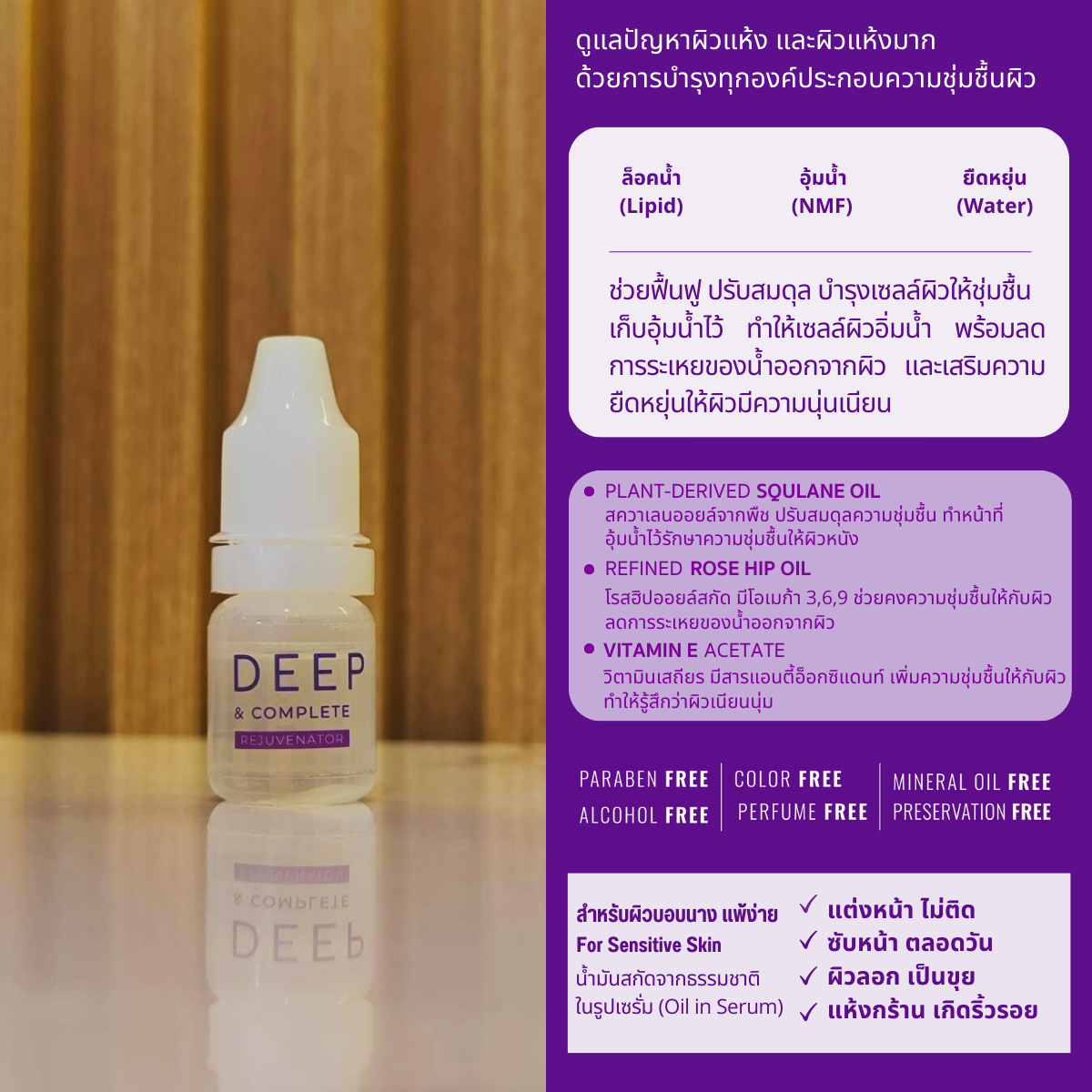 maXkin Deep & Complete Rejuvenator (แม็กสกิน ดีพ แอนด์ คอมพลีท รีจูวีเนเตอร์) ขนาด 4.8 ml.