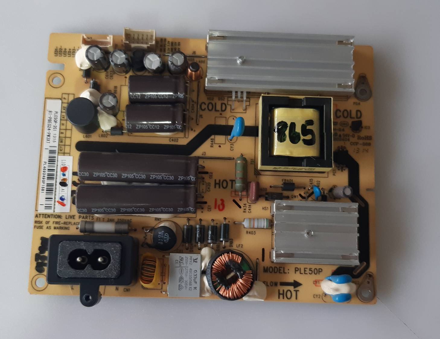 อันที่ 865 TCL 24F2300F ซัฟฟลาย CCP-508 PLE50P ดีเทสแล้ว