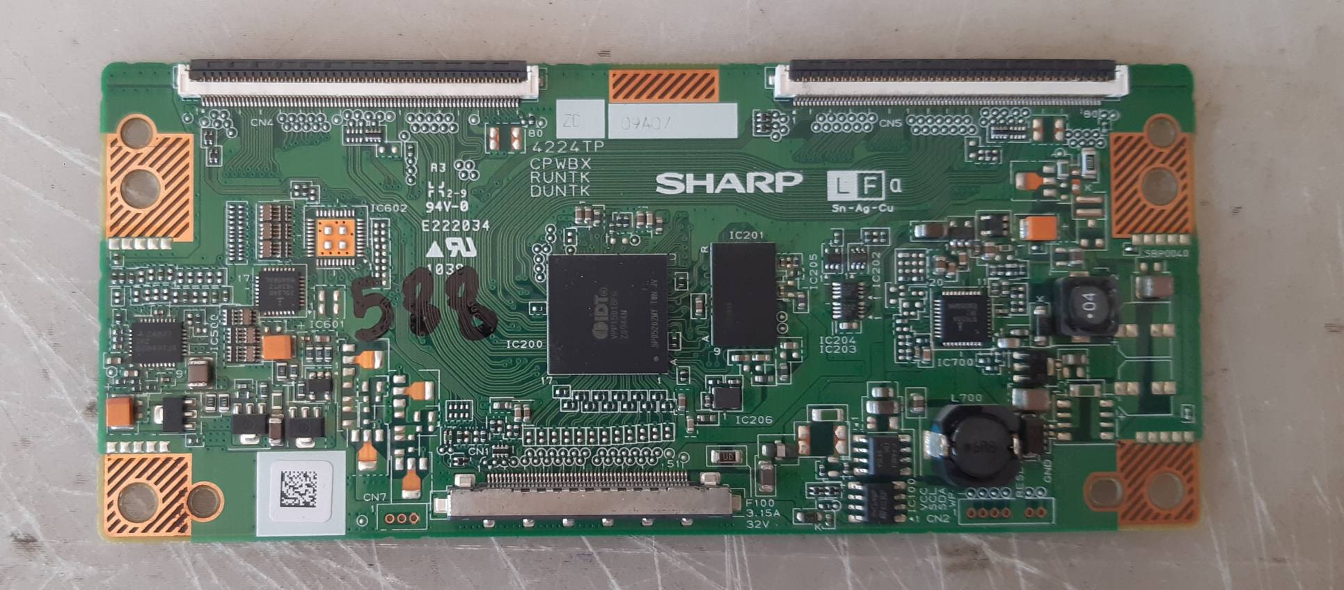 อันที่ 588 SHARP LC-40L500M ทีคอน 4224TP 51PIN ดีเทสแล้ว