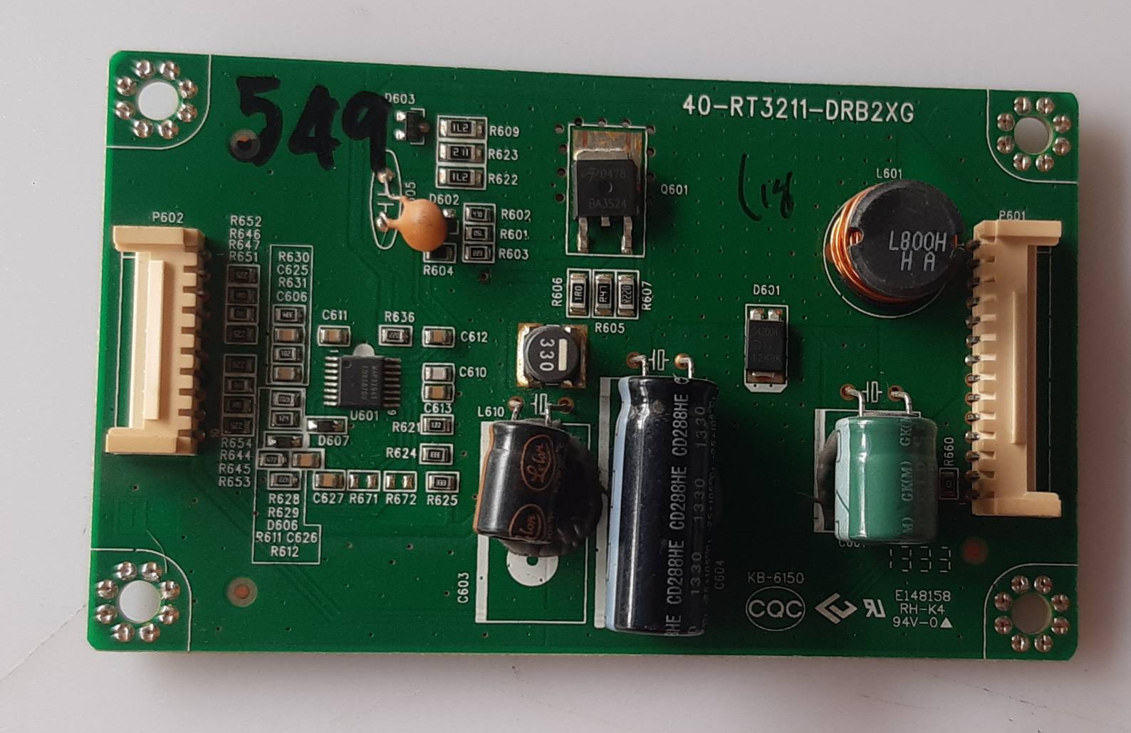 อันที่ 549 TCL 32V6500F ทีคอน 40-RT3211-DRB2XG ดีเทสแล้ว