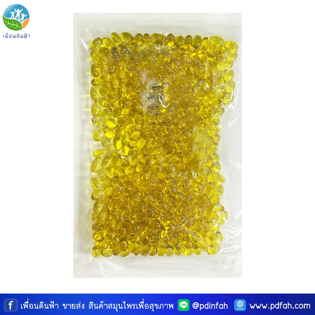 Y01 สี่สหาย น้ำมันสกัดเย็น 4 สหาย บรรจุ 500 แคปซูล (หมอดำรง) 4สหาย ซองใหญ่