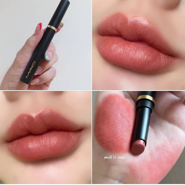 ลิปสติก MAC Powder Kiss Velvet Blur Slim Stick Lipsticks # 891 Mull it Over