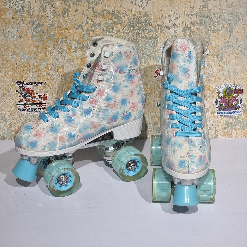 0231 รองเท้า Roller skate ผิวมัน ส้นสูง สำหรับผู้ใหญ่ คุณภาพดี