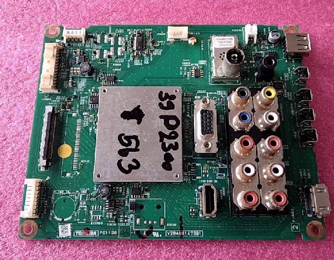 อันที่ 563 TOSHIBA 39P2300VT ซีสเตร็ม V28A001473B1 51PIN ดีเทสแล้ว