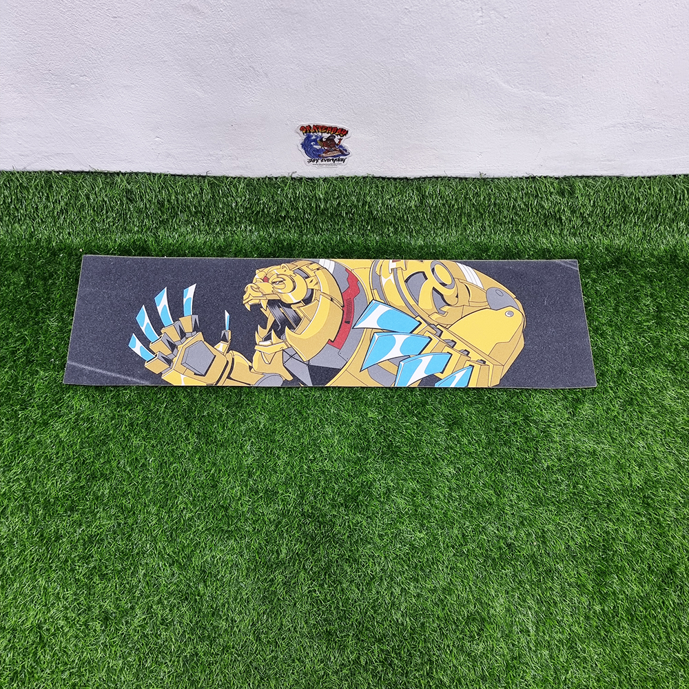 [0304] สติ๊กเกอร์กระดาษทราย ลายแก๊งการ์ตูน ขนาด 83x24cm street skateboard Grip tape