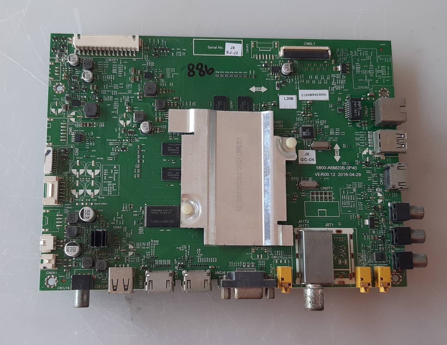 อันที่ 886 Panasonic TH-49DX400T ซีสเตร็ม 5800-A6M20B-0P40 ดีเทสแล้ว