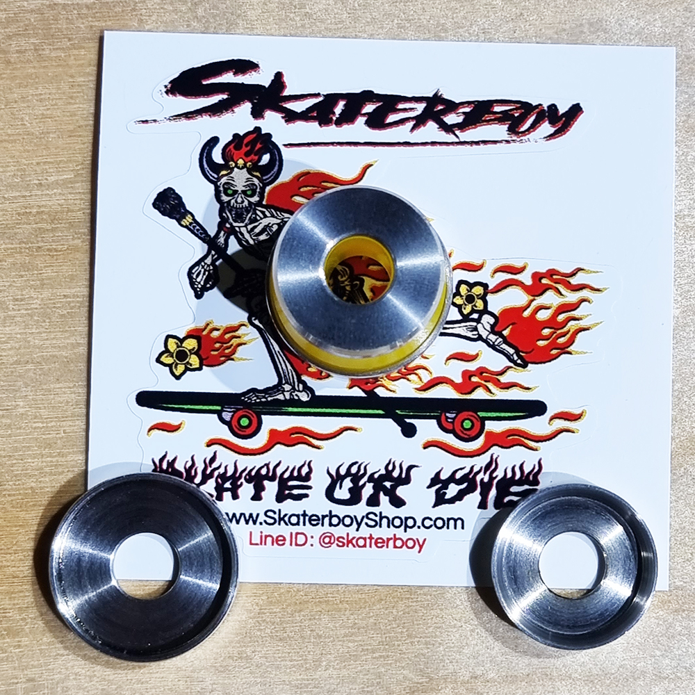 [0312] แหวนรองบุชชิ่ง Bushing washer งานCNCถนอมลูกยาง (Cone Barrel) สำหรับ Surfskate Skateboard จำนวน 1 ชิ้น