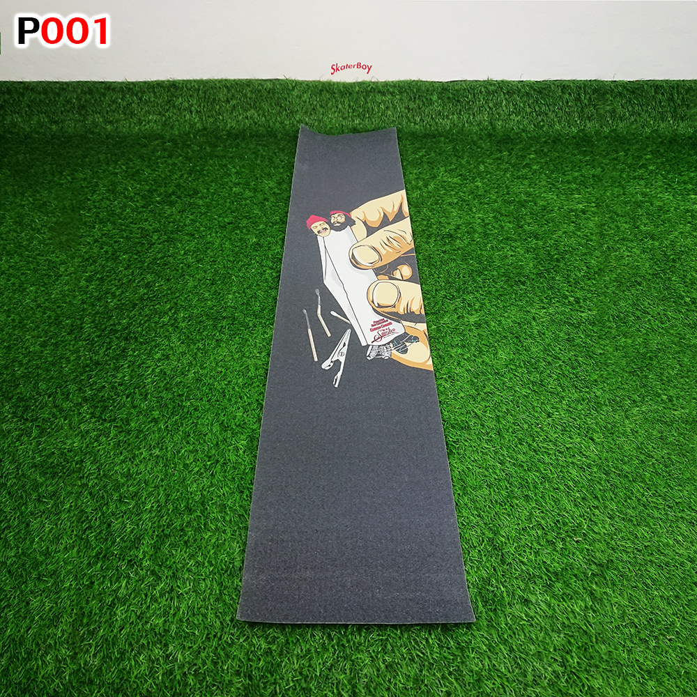 0303 สติ๊กเกอร์ กระดาษทราย 120x26 cm สำหรับ สเก็ตบอร์ด เซิร์ฟสเก็ต ลองบอร์ด Graphic Grip Tape skateboard longboard surf skate