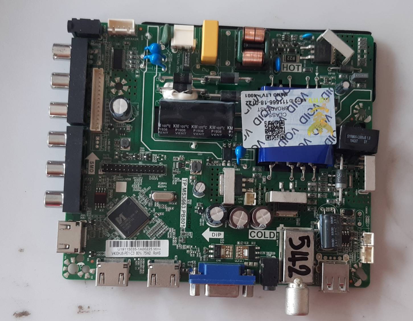 อันที่ 542 NANO LTV-4001 ซีสเตร็ม TP.MS3663.PB801 ดีเทสแล้ว