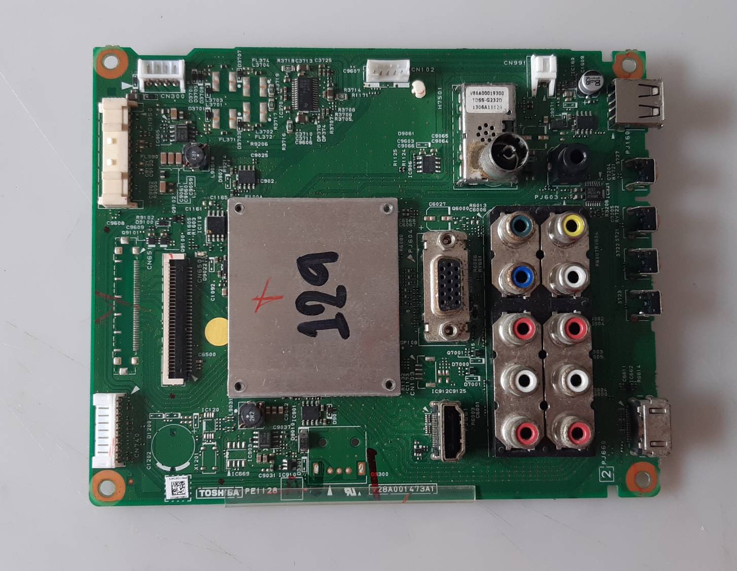 อันที่ 129 TOSHIBA 32P2300VT ซีสเตร็ม V28A001473A 30PIN ดีเทสแล้ว