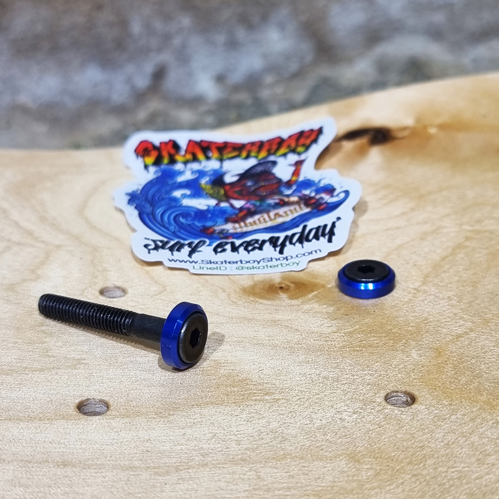 [0302] จานรองน็อตยึดทรัค สเก็ตบอร์ด กันน็อตจมกินบอร์ดไม้ ช้วยถนอมบอร์ด nut washer