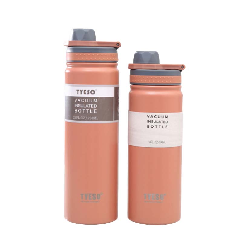 กระบอกน้ำสุญญากาศ จุกเปิด หูหิ้ว Tyeso 530, 750 ml.