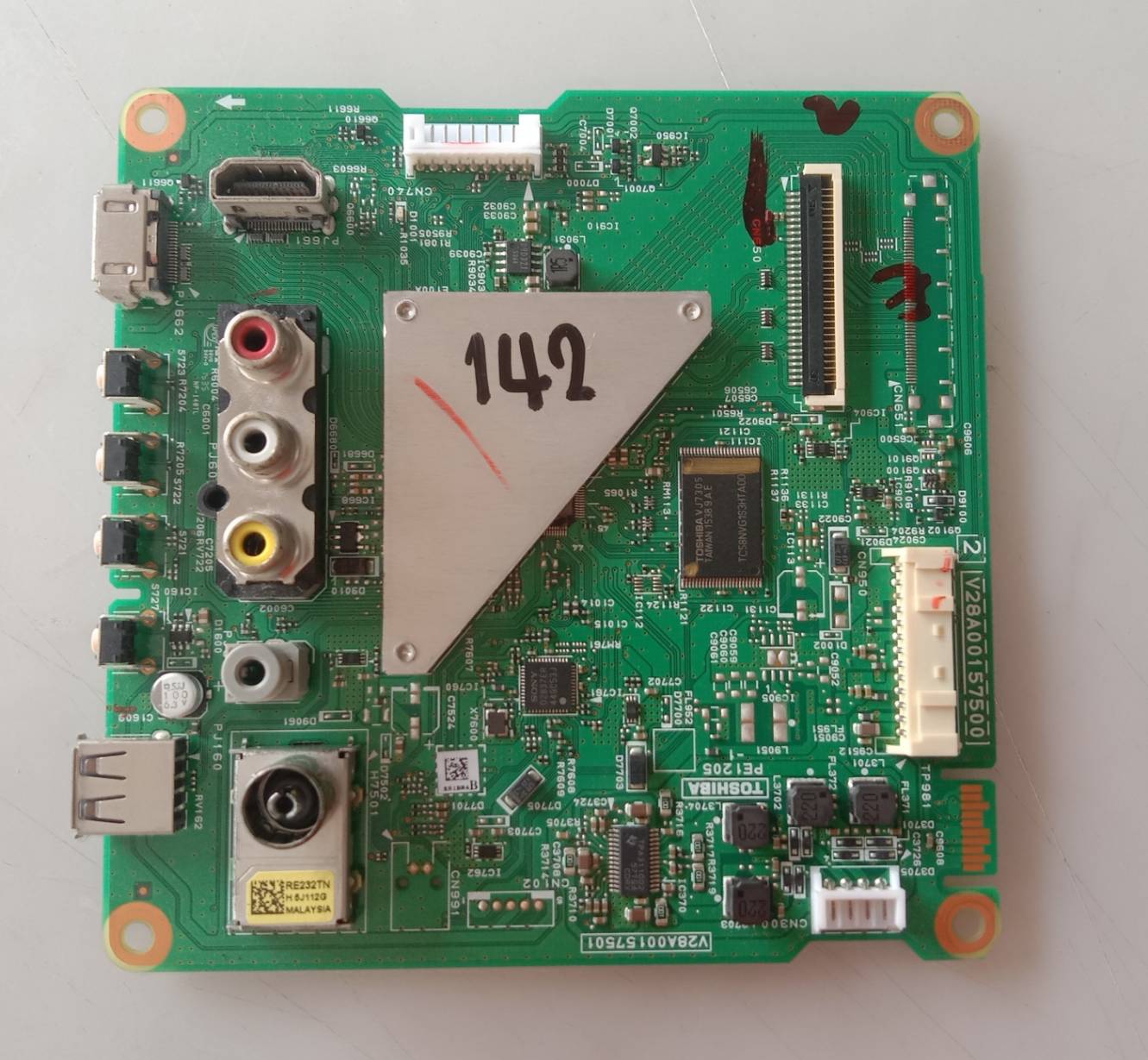 อันที่ 142 TOSHIBA 32L2550VT ซีสเตร็ม V28A00157500 ดีเทสแล้ว