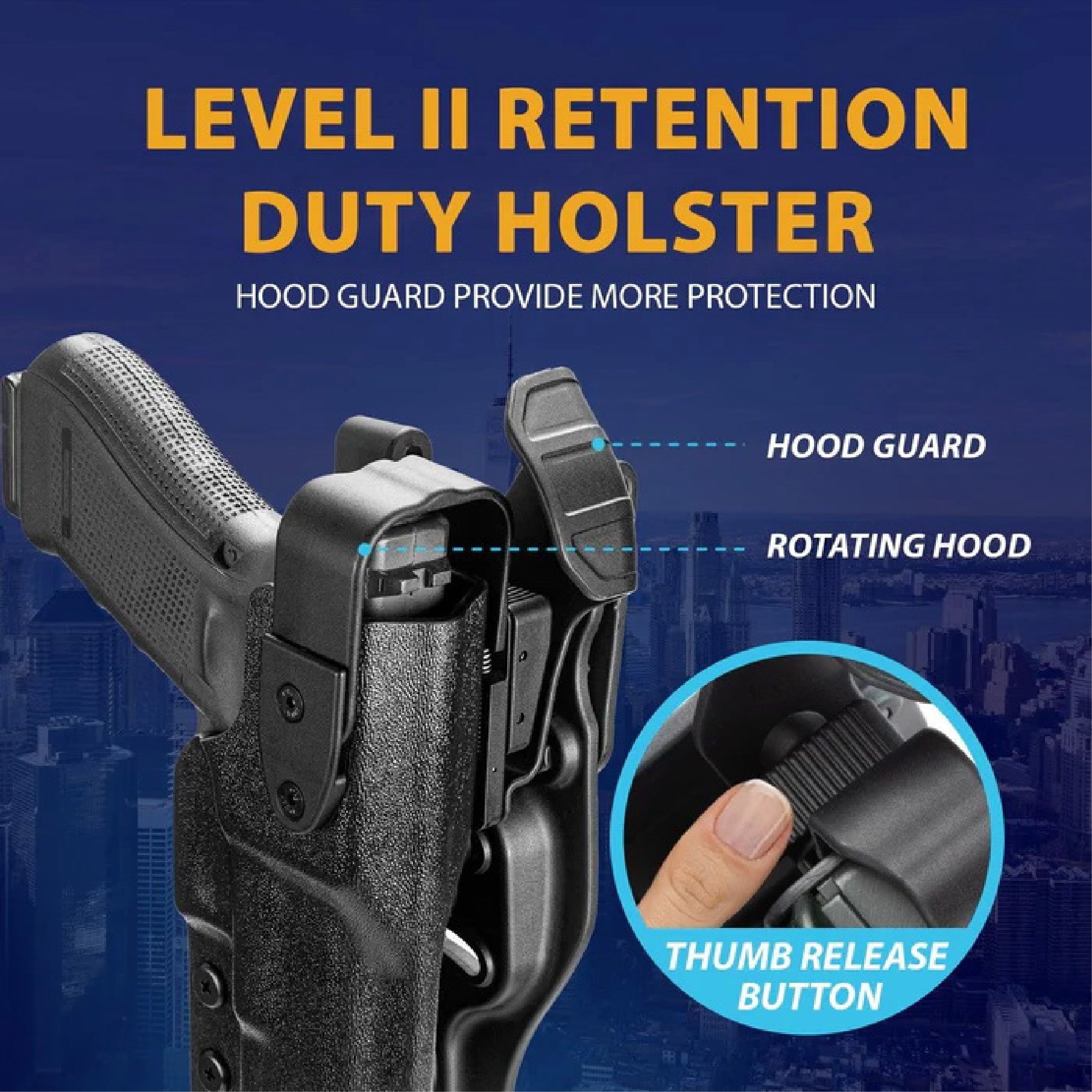ซองพกนอก Duty Level II Warriorland Glock 19 (K01490)