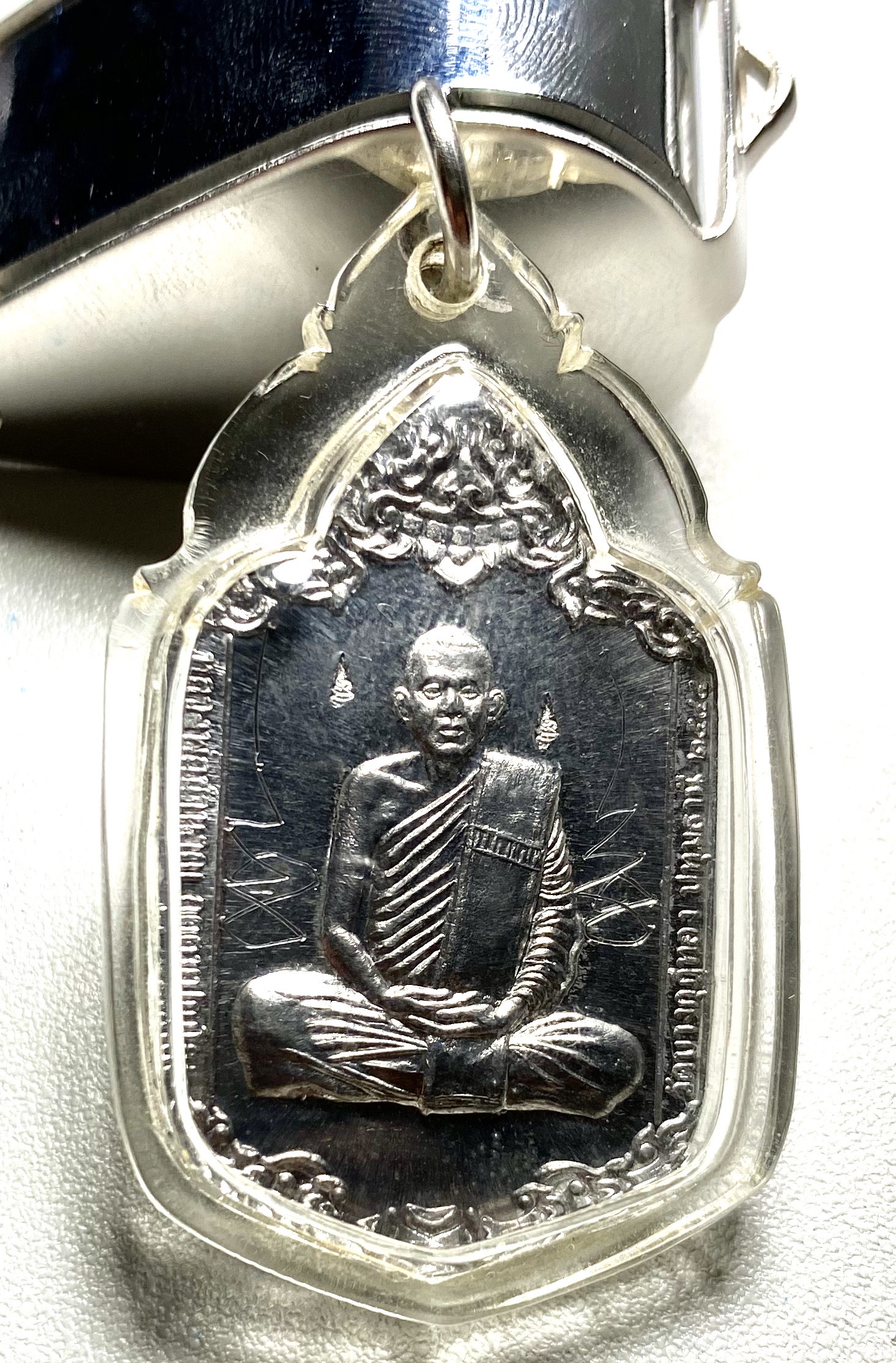 เหรียญนาคเกี้ยว เนื้อตะกั่ว หลวงพ่อชำนาญ วัดบางกุฏิทอง ปี2544 จ.ปทุมธานี