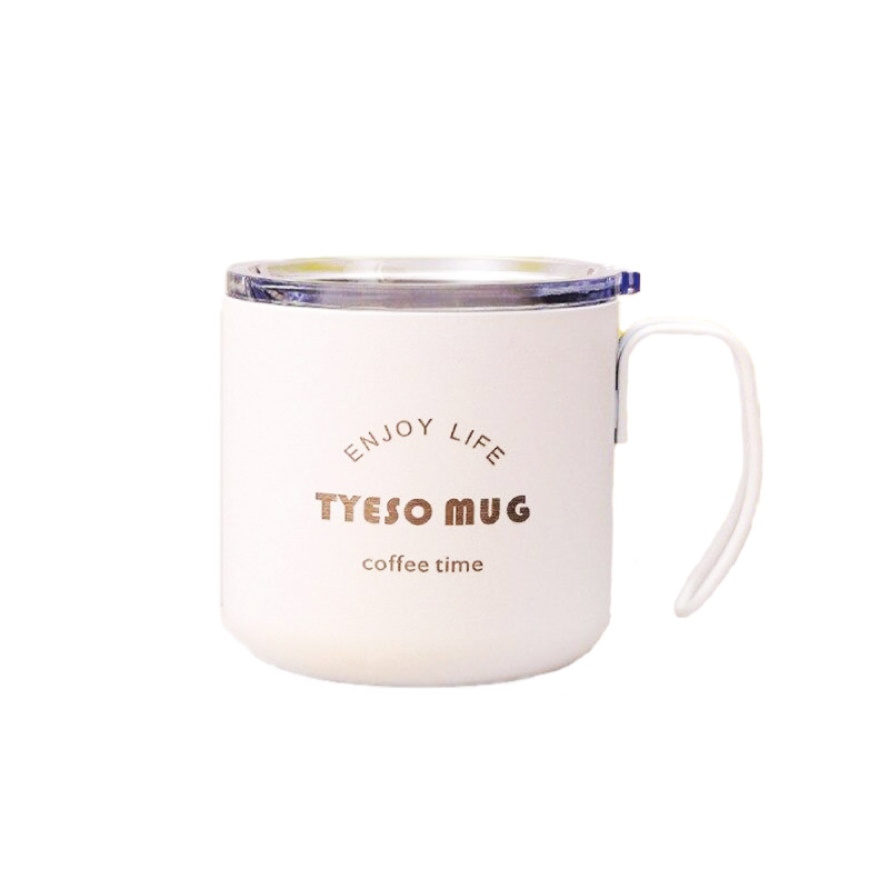 แก้วกาแฟมีหูจับ พร้อมฝาปิดเลื่อนปิดได้ 350 ml.