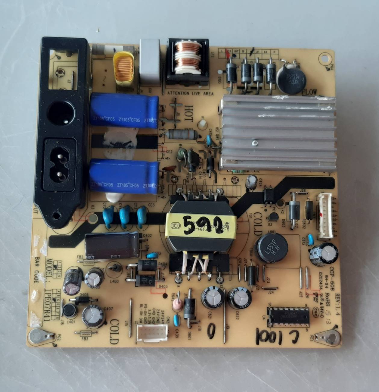อันที่ 592 TCL 40D2720 ซัฟฟลาย CCP-508 E202404 IPE07R41 ดีเทสแล้ว