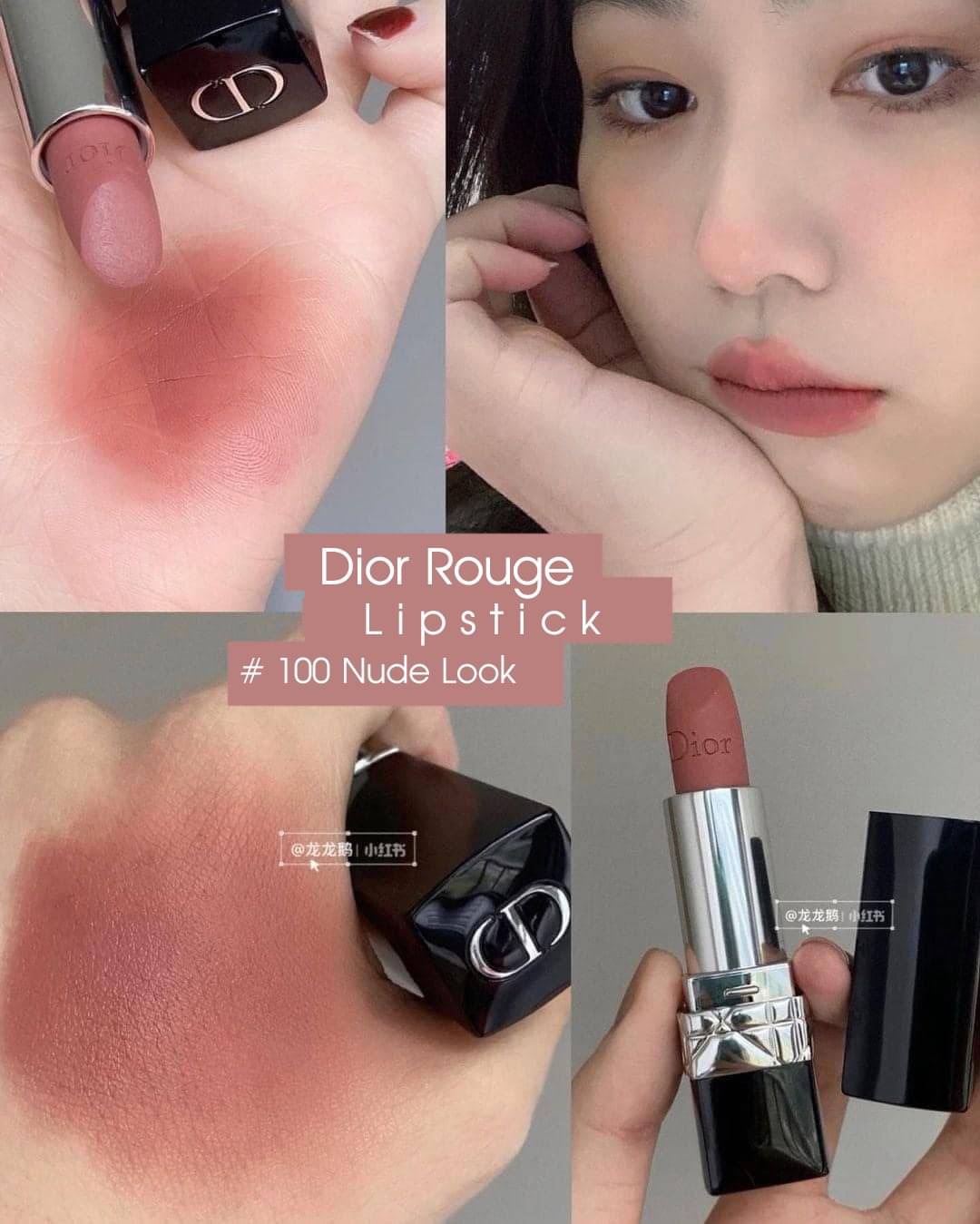 เซ็ทลิปสติก Dior Rouge Lipstick Mini Set 2 Pcs. with Lipstick Case กล่องสีแดง