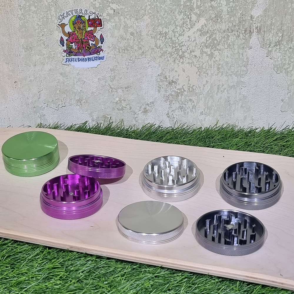 [1002] aluminum Grinder ขนาด 63mm 1ชั้น ฟันคม CNC ที่บดสมุนไพร เครื่องบดสมุนไพร บดกาแฟ ไกเดอร์บด