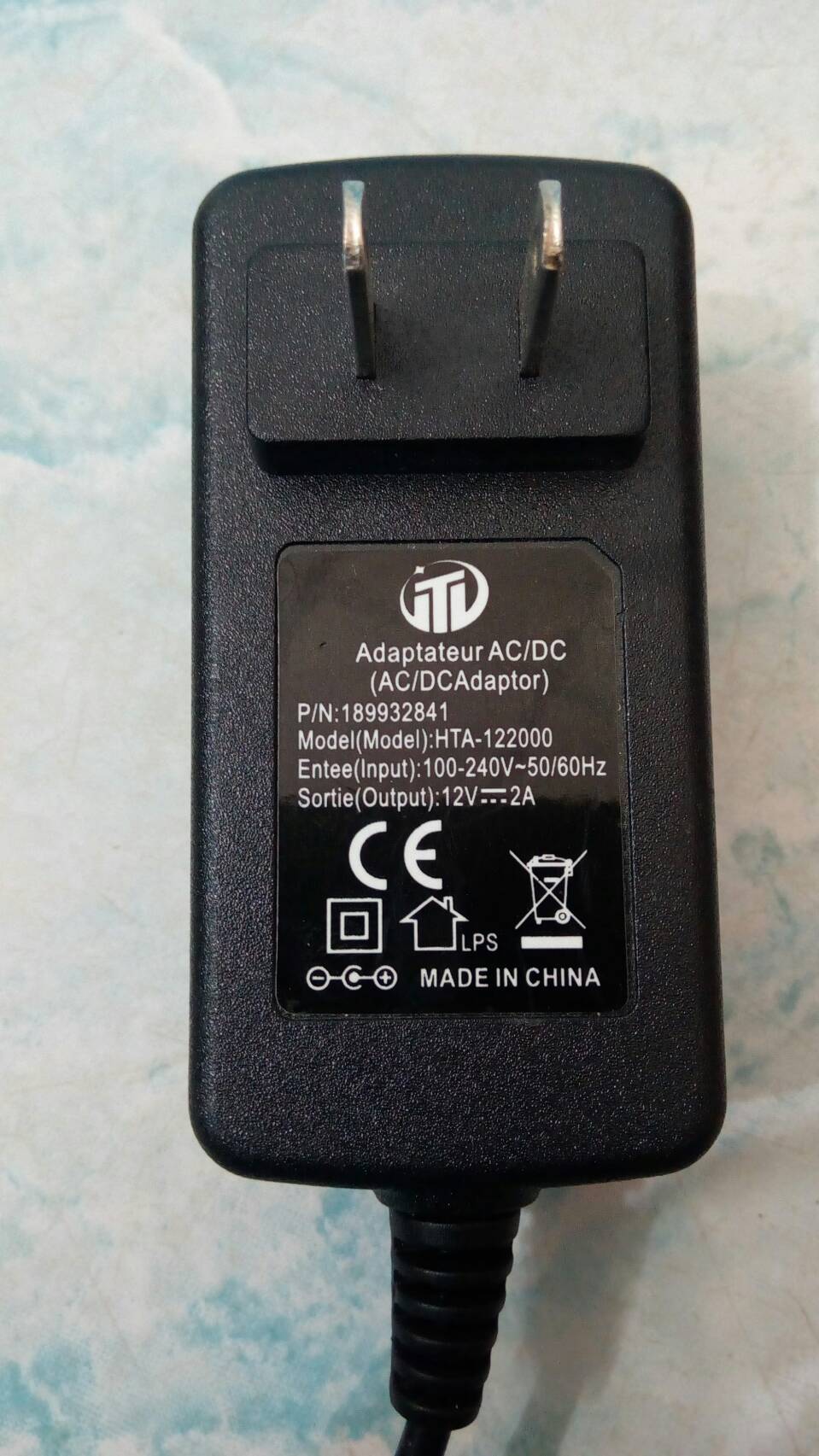 Switching Adapter AC100-240 To 12V 2A
