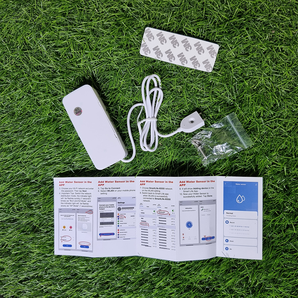 [1001] Water Leak sensor วัดระดับน้ำแจ้งเตือนผ่านมือถือ smart life
