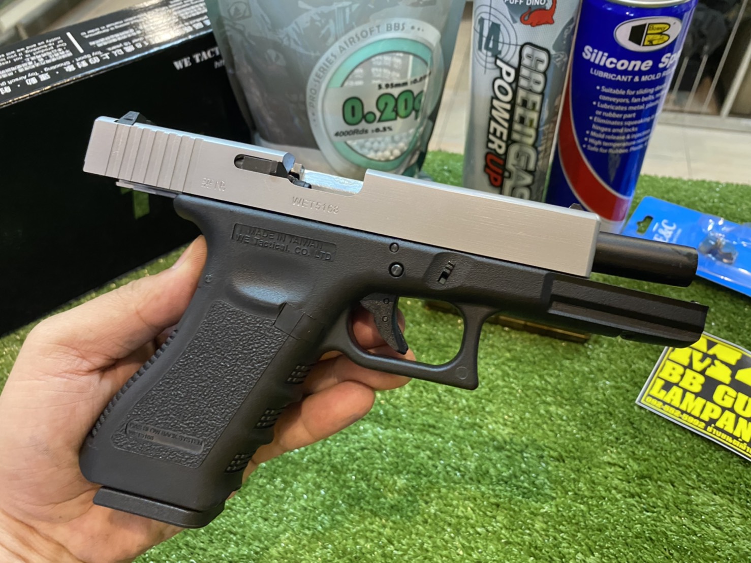 WE Glock17 Gen3 – สีเงิน