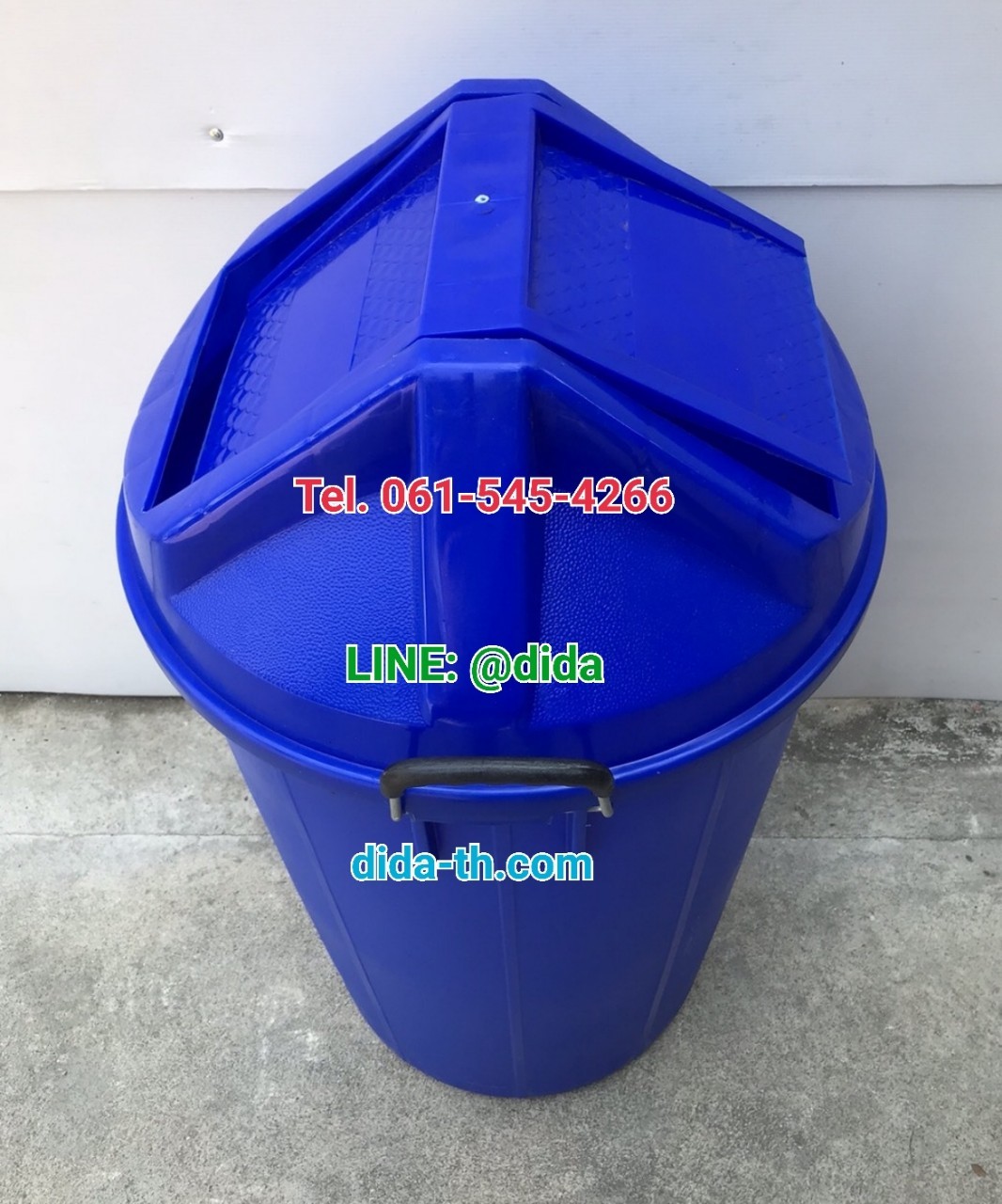 ถังขยะทรงกลม ฝาแกว่ง 100 ลิตร